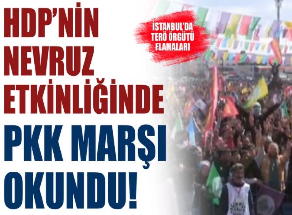 HDP'nin Batman'daki Nevruz etkinliğinde PKK marşı okundu!