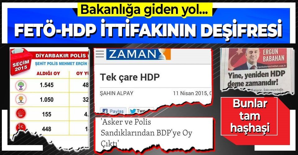 FETÖ  HDP ittifakı! 30 Mart 2014, 7 Haziran 2015 ve 1 Kasım 2015 seçimlerinde açık destek...