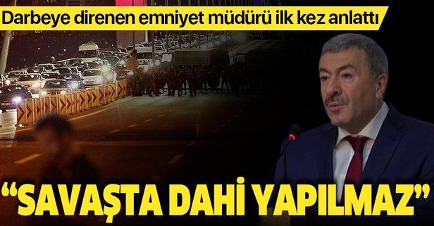 İstanbul Emniyet Müdürü Dr. Mustafa Çalışkan: Savaşta dahi 200300 metre mesafeye tankla ateş edilmez.