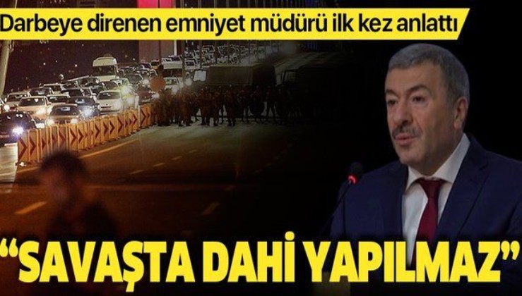 İstanbul Emniyet Müdürü Dr. Mustafa Çalışkan: Savaşta dahi 200-300 metre mesafeye tankla ateş edilmez.