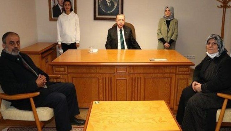 Erdoğan, Gara şehidi Semih Özbey'in ailesiyle bir araya geldi