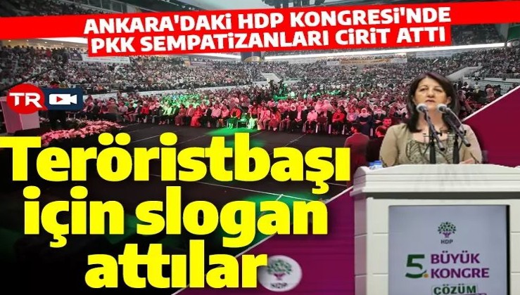 HDP Kongresi terör  örgütü PKK kongresine dönüştü, Emniyet müdahale etti