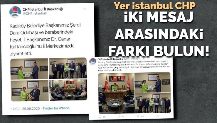 İki tweet arasındaki dikkat çeken fark... CHP İstanbul Atatürk tablosunu neden uçurdu?