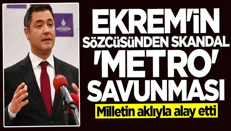 Murat Ongun'dan akla ziyan savunma! Kapatılan metro değilmiş