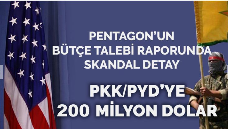 Pentagon’dan PKK/PYD’ye 200 milyon dolar bütçe