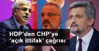 HDP’den CHP’ye ‘açık ittifak’ çağrısı