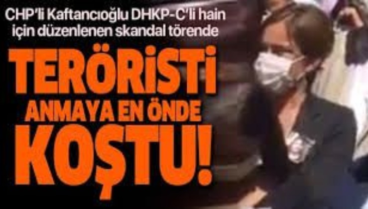 Canan Kaftancıoğlu DHKP-C'li terörist Ebru Timtik'i anma törenine en önde koştu