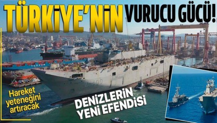 Türkiye'nin denizdeki vurucu gücü TCG Anadolu! Savunma Sanayii Başkanı İsmail Demir: Hareket yeteneğini artıracak