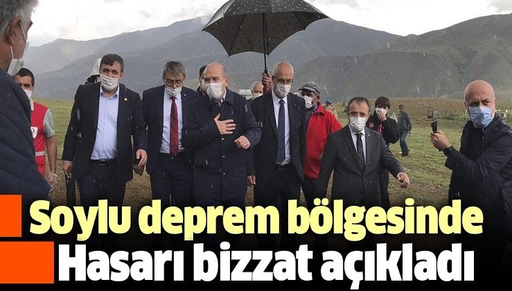 Son dakika: İçişleri Bakanı Süleyman Soylu Bingöl'deki depreme ilişkin son durumu paylaştı