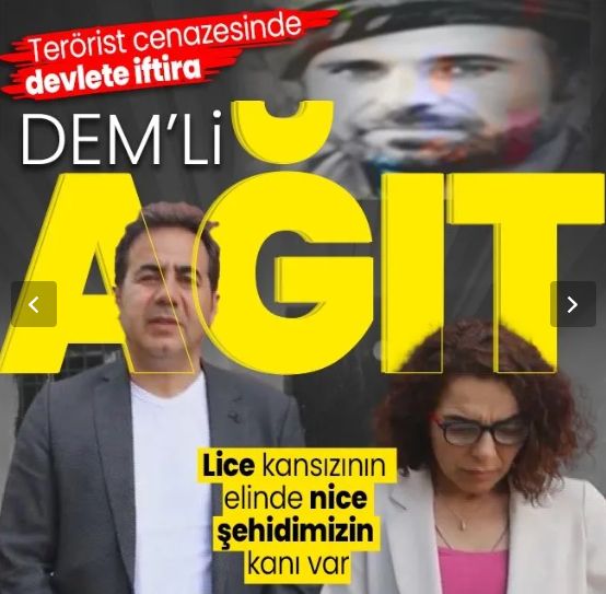 DEM'li Adalet Kaya PKK'lının taziyesinde devlete iftira attı! 'Sivil' dedikleri teröristin kirli sicili... Elinde kaç şehidimizin kanı var