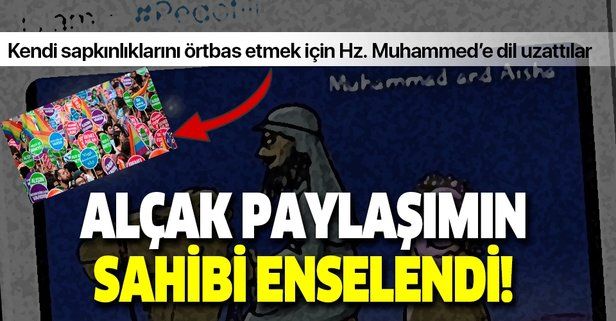 Hz. Muhammed'e çirkin bir karikatürle hakaret eden Türkiye LGBTİ Birliği adlı sitenin sorumlusu M.C.S. gözaltına alındı