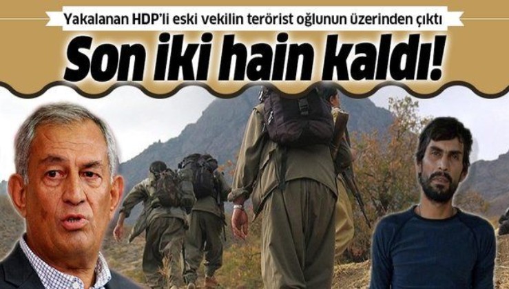 SON DAKİKA: Eski HDP'li vekil Demir Çelik'in terörist oğlunun üzerinden çıktı: Son 2 terörist kaldı
