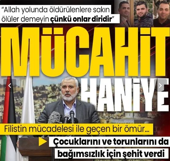 Mülteci kampından Hamas liderliğine Filistin mücadelesi ile geçen bir ömür! İsrail çocuklarını ve torunlarını da öldürmüştü: İşte İsmail Haniye’nin hayatı