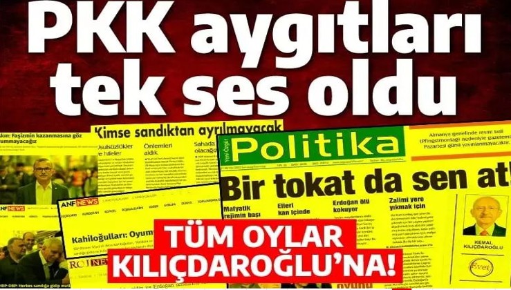 PKK aygıtlarında 'Bay Kemal' manşetleri: Sandığa gidin ve Erdoğan'ı devirin