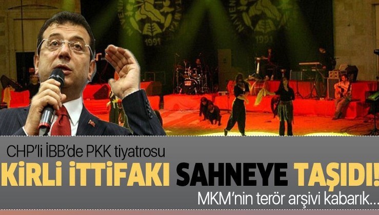 İBB'nin tiyatro sahnelerini teslim ettiği Mezopotamya Kültür Merkezi'nin arşivi PKK propagandasıyla dolu