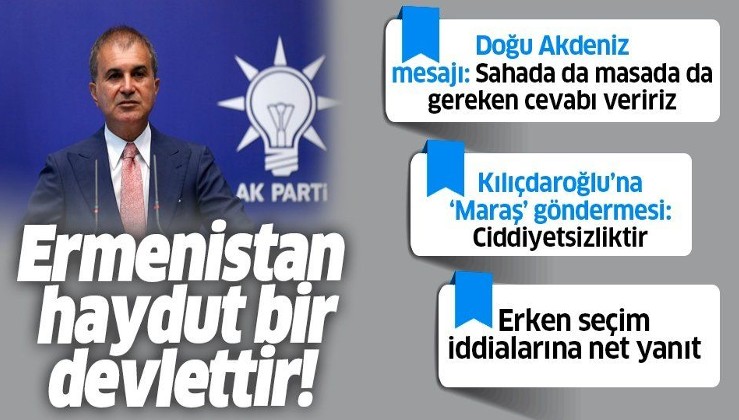 Son dakika: AK Parti Sözcüsü Ömer Çelik'ten MYK sonrası flaş açıklamalar