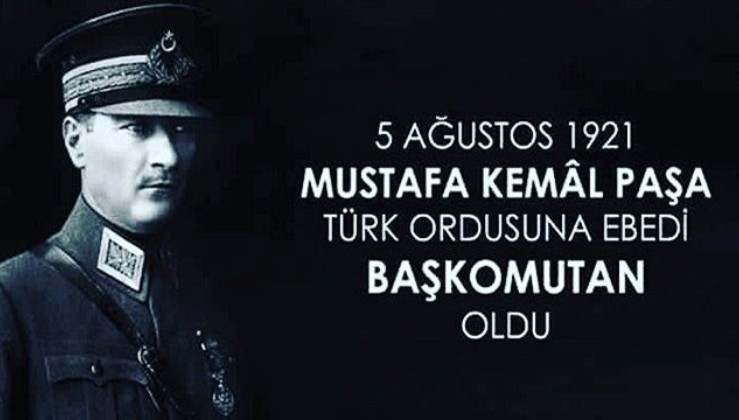 Ebedi Baş kumandan Gazi Mustafa Kemal Atatürk
