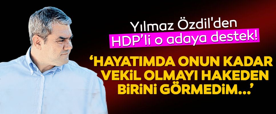 Yılmaz Özdil HDP'ye kalkan oldu!