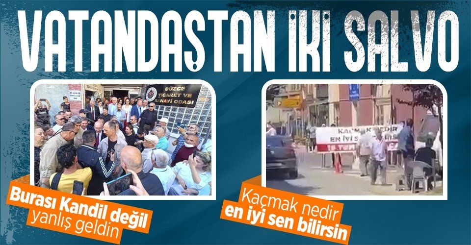 Kılıçdaroğlu'na Düzce'de "HDP" tepkisi: Burası Kandil değil, yanlış gelmişsin Kılıçdaroğlu