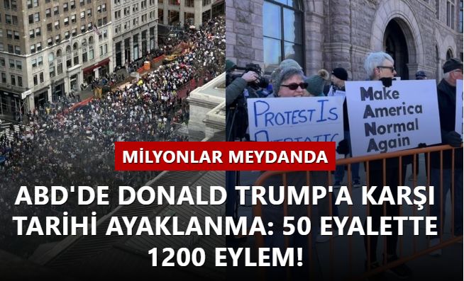 ABD'de Donald Trump'a karşı tarihi ayaklanma: 50 eyalette 1200 eylem!
