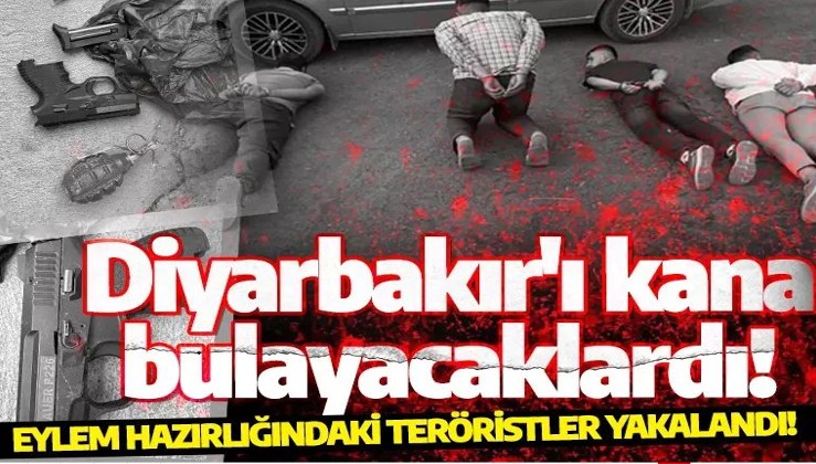 Diyarbakır'ı kana bulayacaklardı! Eylem hazırlığındaki 4 terörist yakalandı