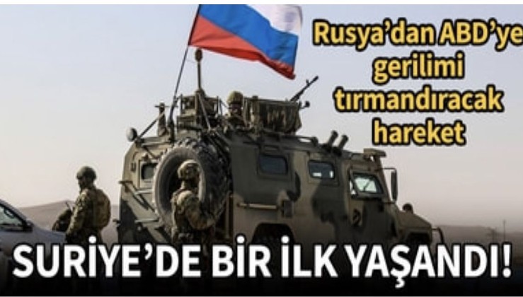 Rus ordusu Suriye'de ABD askerlerinin yolunu kesti
