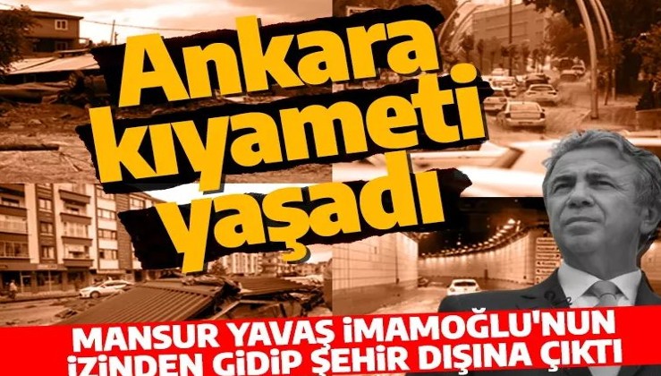 Ankara kıyameti yaşadı! Mansur Yavaş Ekrem İmamoğlu'nun izinden gidip şehir dışına çıktı