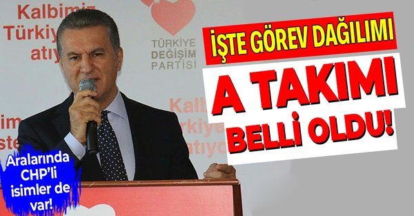 Son dakika: Mustafa Sarıgül'ün A takımı belli oldu! Türkiye Değişim Partisi'nde CHP'li isimler de var!