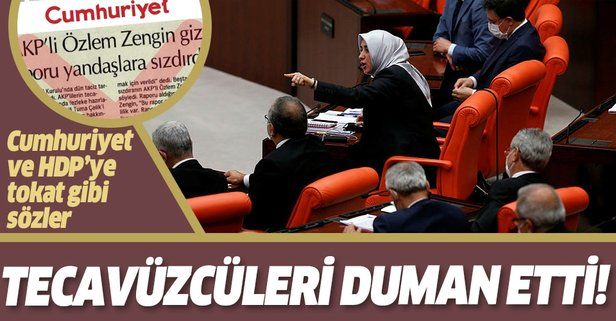 Özlem Zengin'den tecavüzcüleri kollayan HDP ve Cumhuriyet'e tokat gibi sözler