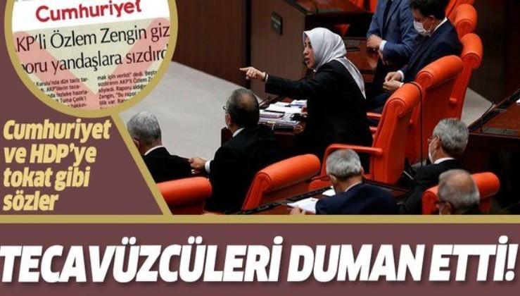 Özlem Zengin'den tecavüzcüleri kollayan HDP ve Cumhuriyet'e tokat gibi sözler
