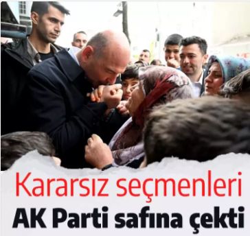 Süleyman Soylu sokağa indi: Kararsız seçmenleri AK Parti safına çekti