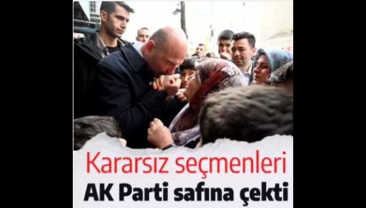 Süleyman Soylu sokağa indi: Kararsız seçmenleri AK Parti safına çekti