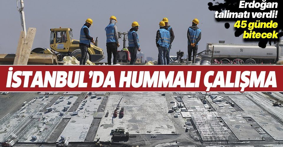 Son dakika: Atatürk Havalimanı'ndaki hastane inşaatında bina yapımı başladı! Son durum havadan görüntülendi