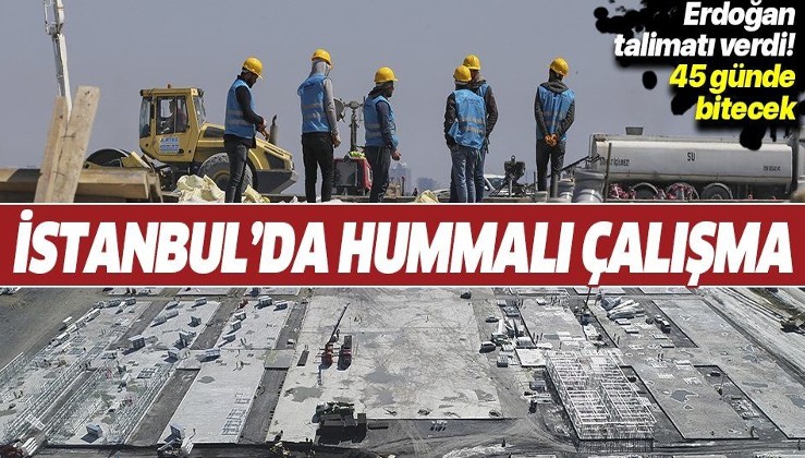 Son dakika: Atatürk Havalimanı'ndaki hastane inşaatında bina yapımı başladı! Son durum havadan görüntülendi