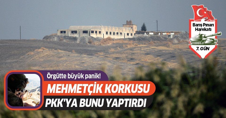 Terör örgütü YPG/PKK'da panik! Yeni mevzi kurdular.