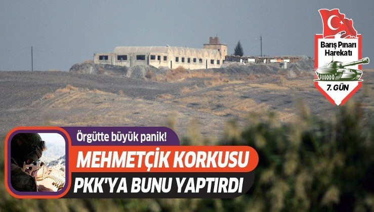 Terör örgütü YPG/PKK'da panik! Yeni mevzi kurdular.