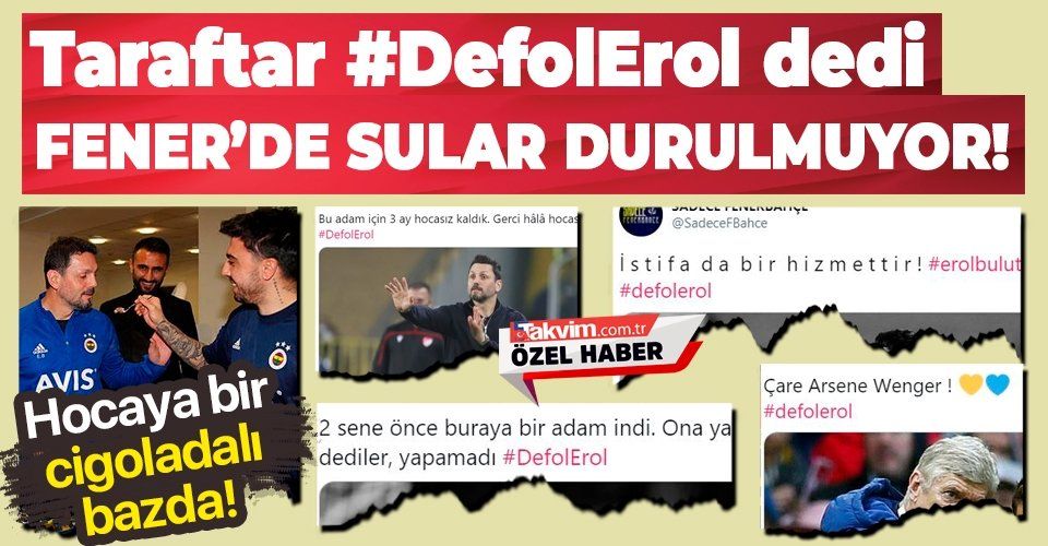 Sahasında önce Galatasaray'a sonra Başakşehir'e yenilen Fenerbahçe'de sular durulmuyor: "Çare Arsen Wenger defol Erol"