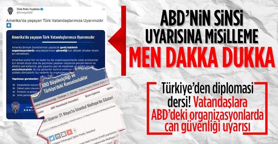 EGM ve Dışişleri'nden ABD'de yaşayan Türklere uyarı: Kalabalıktan kaçının