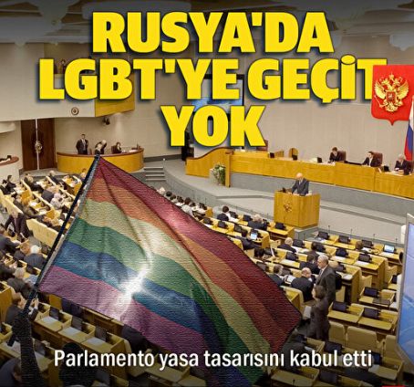 Rus Parlamentosunda LGBT propagandasına karşı yasa tasarısı kabul edildi