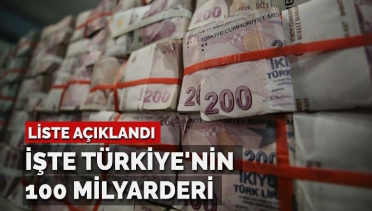 Liste açıklandı… İşte Türkiye’nin 100 milyarderi