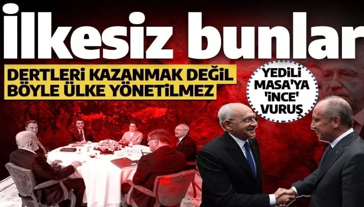 Muharrem İnce, CHP ve Kılıçdaroğlu'nu topa tuttu: Dertleri kazanmak değil böyle ülke yönetilmez