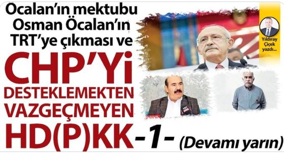 Öcalan’ın mektubu, Osman Öcalan’ın TRT’ye çıkması ve CHP'yi desteklemekten vazgeçmeyen HD(P)KK1