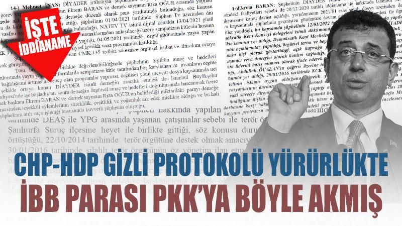 CHPHDP gizli protokolü yürürlükte: İBB parası PKK'ya böyle akmış