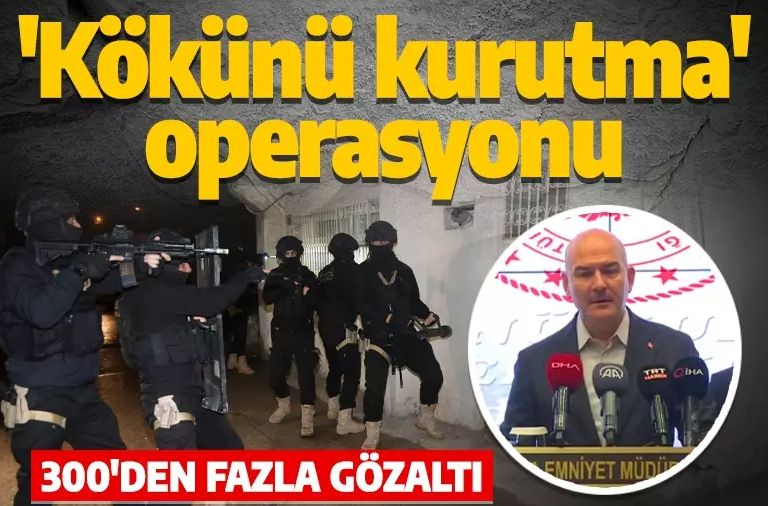 İzmir'de Kökünü Kurutma Operasyonu! Bakan Soylu detayları paylaştı: 310 gözaltı