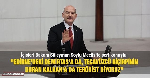 ''Edirne'deki Demirtaş'a da, tecavüzcü Biçirpinin duran Kalkan'a da terörist diyoruz''