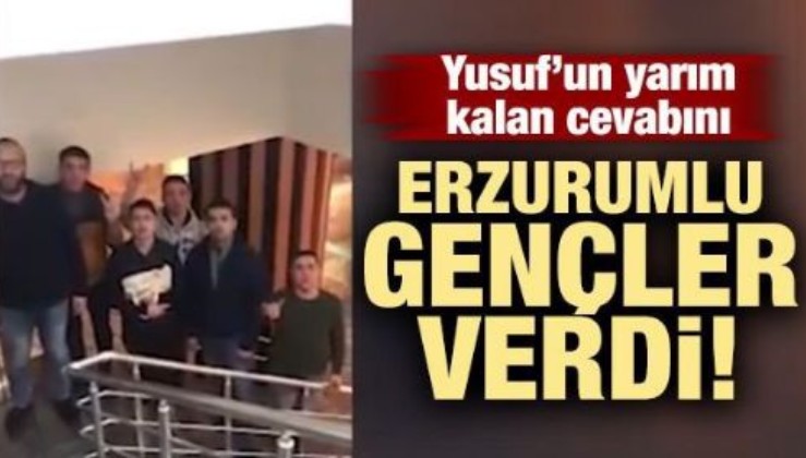 Erzurumlu Tiyatrocular Bayburtlu Yusuf'a Böyle Destek Verdi