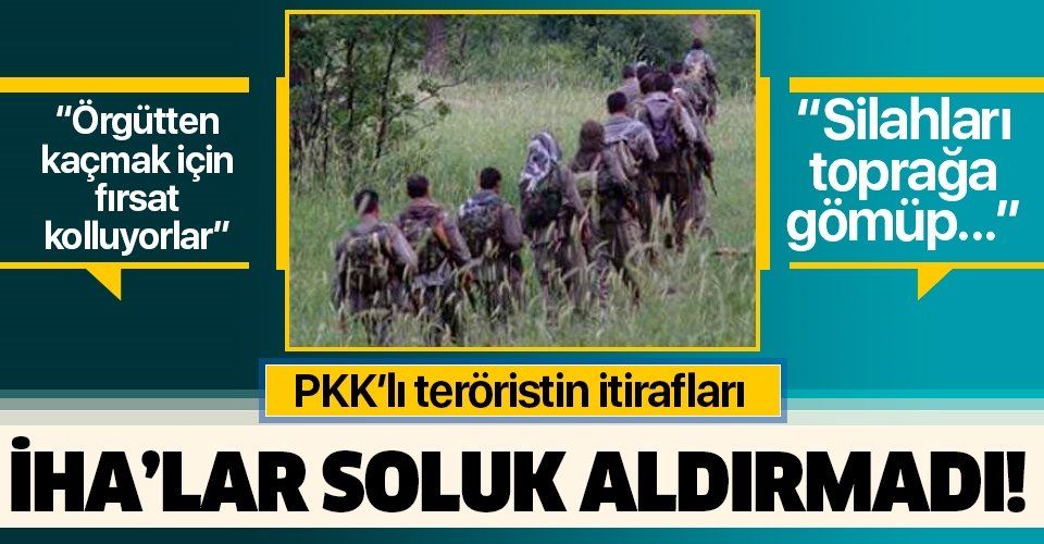 Yakalanan PKK'lı terörist itiraf etti: Köşeye sıkışan örgüt mensupları kaçmak için fırsat kolluyor
