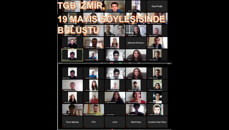 TGB İzmir, 19 Mayıs Söyleşisinde Buluştu