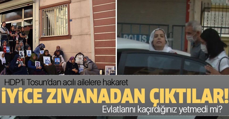 HDP’li Remziye Tosun’dan Diyarbakır'da evlat nöbetindeki ailelere hakaret!