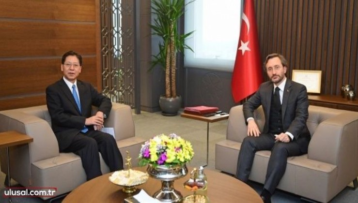 Fahrettin Altun Çin Büyükelçisi Shaobin ile görüştü